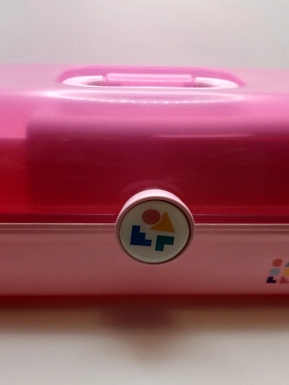 Caboodles Pink Makeup Case Cosmetic Organizer Train Case Mirror Tray Storage Box
